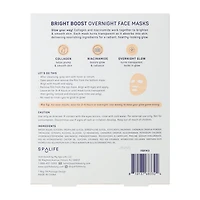 Spalife Bright Boost Overnight Face Masks 3-Pack