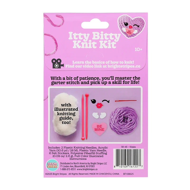 Valentine's Itty Bitty Knit Kit Set