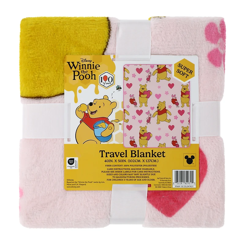 Disney Winnie The Pooh Travel Blanket 40inx50in