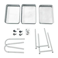 3-Tier Metal Rolling Cart