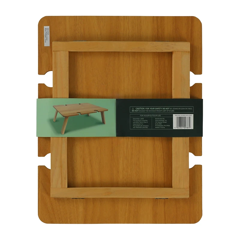 Foldable Wood Table Cupholder