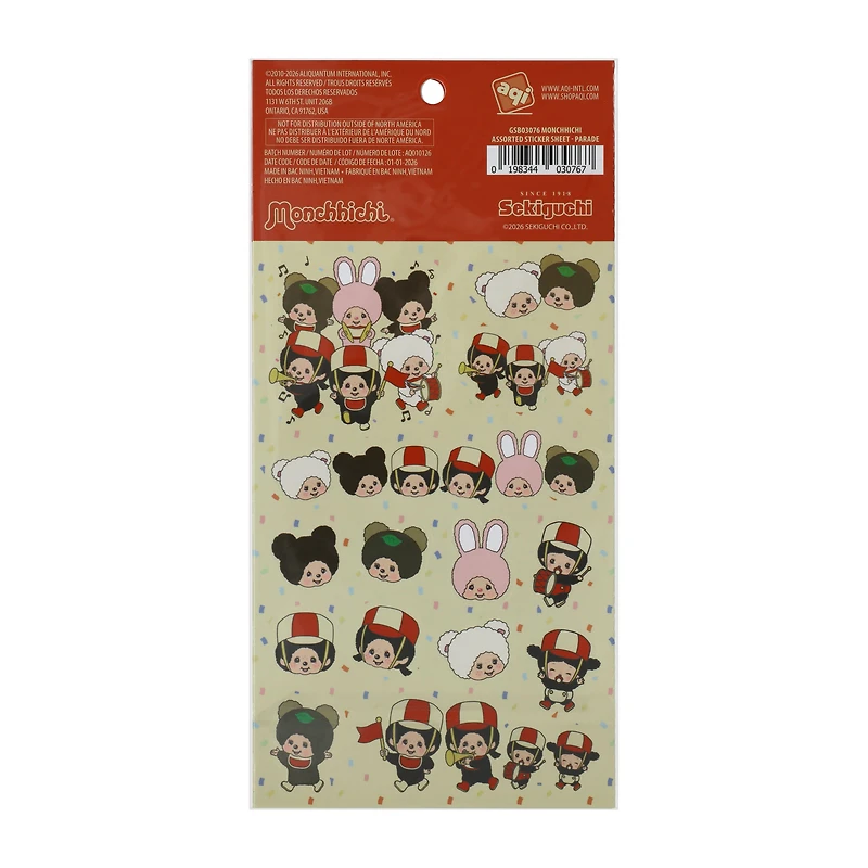 Monchhichi® Assorted Sticker Sheets 4-Pack