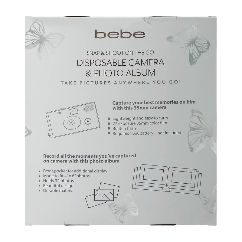 Bebe Disposable Camera & Photo Album Set