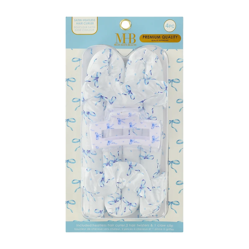 Satin Hair Curler Set 4-Pack