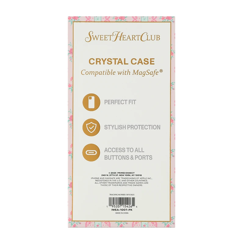 Sweet Heart Club iPhone 16e®/15®/14®/13® MagSafe® Crystal Case