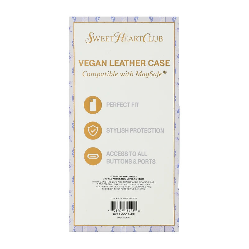Sweet Heart Club iPhone 16e®/15®/14®/13® MagSafe® Vegan Leather Case