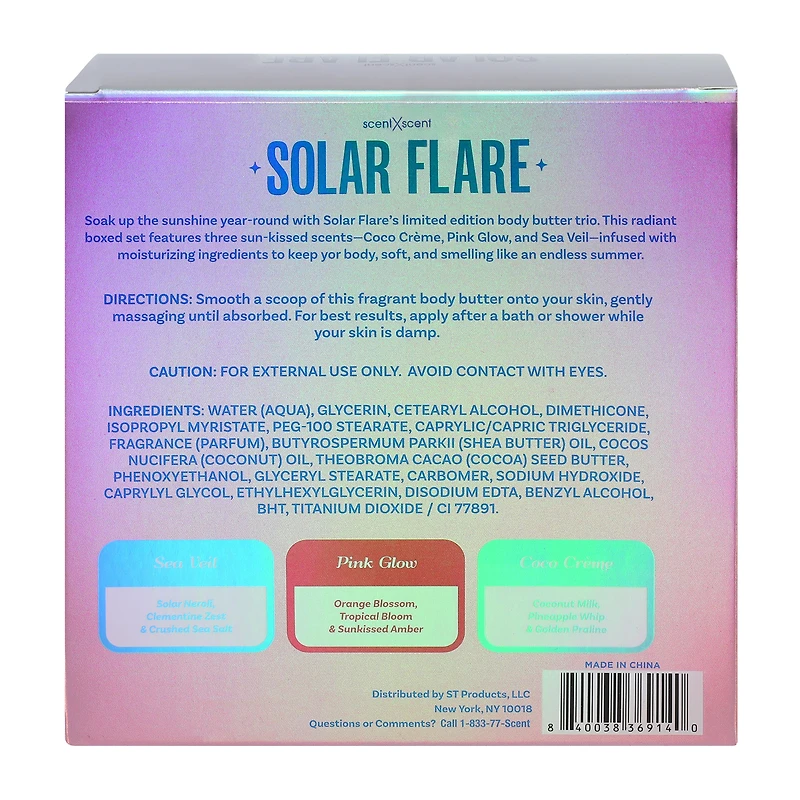 Solar Flare Limited Body Butter Trio 1.7oz