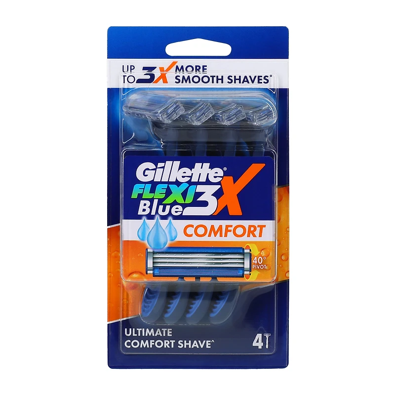 Gillette® Flexi Blue Comfort Blades 4-Pack