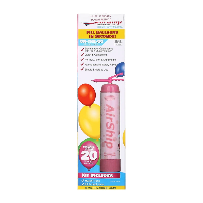 AirShip Portable Helium Tank .95L