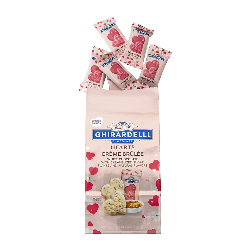 Ghirardelli® Limited Edition Hearts Crème Brulee Chocolates 2.7oz