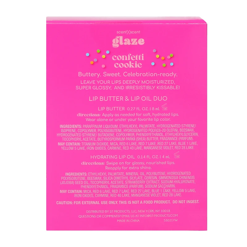 Glaze Cookie Confetti Lip Butter & Oil Duo Set