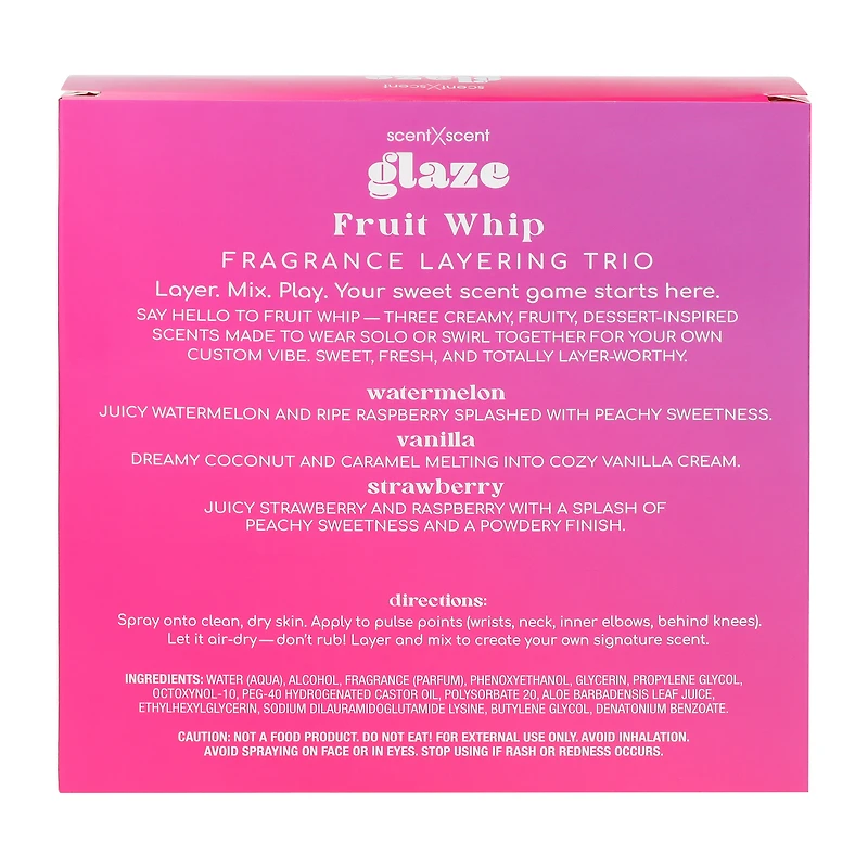 Glaze Fruit Whip Fragrance Layering Trio Set