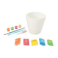Sunny Crew Decorate Your Own Air-Dry Clay Planter Set