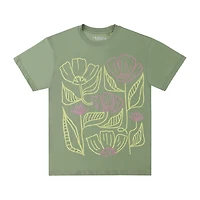 Stencil Flowers Graphic Tee
