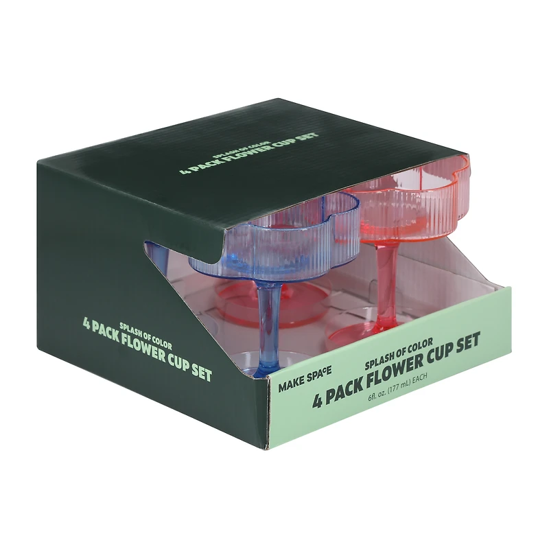 Flower Cups Set 4-Pack