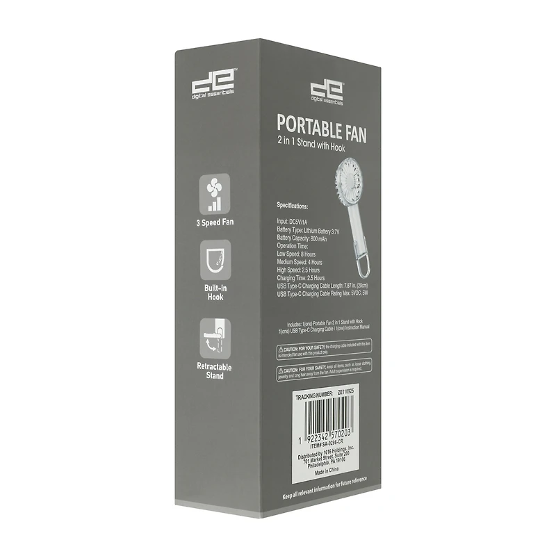 Digital Essentials™ Portable Fan