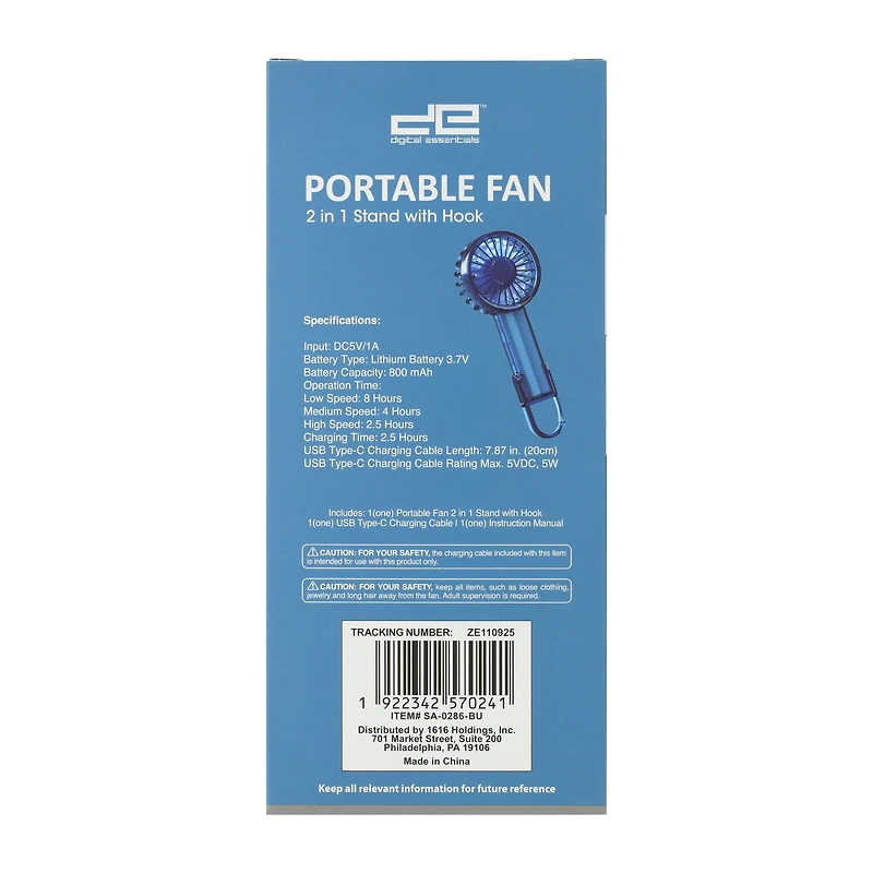 Digital Essentials™ Portable Fan
