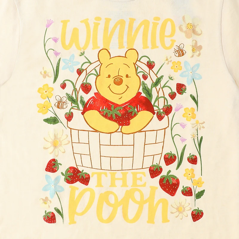 Disney Winnie The Pooh Strawberry Basket Graphic Tee