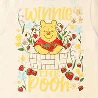 Disney Winnie The Pooh Strawberry Basket Graphic Tee