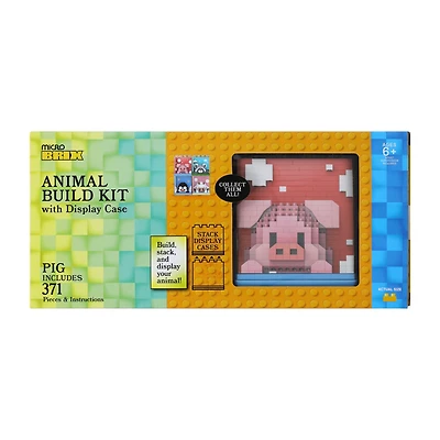 Micro Brix™ Animal Build Kit With Display Case