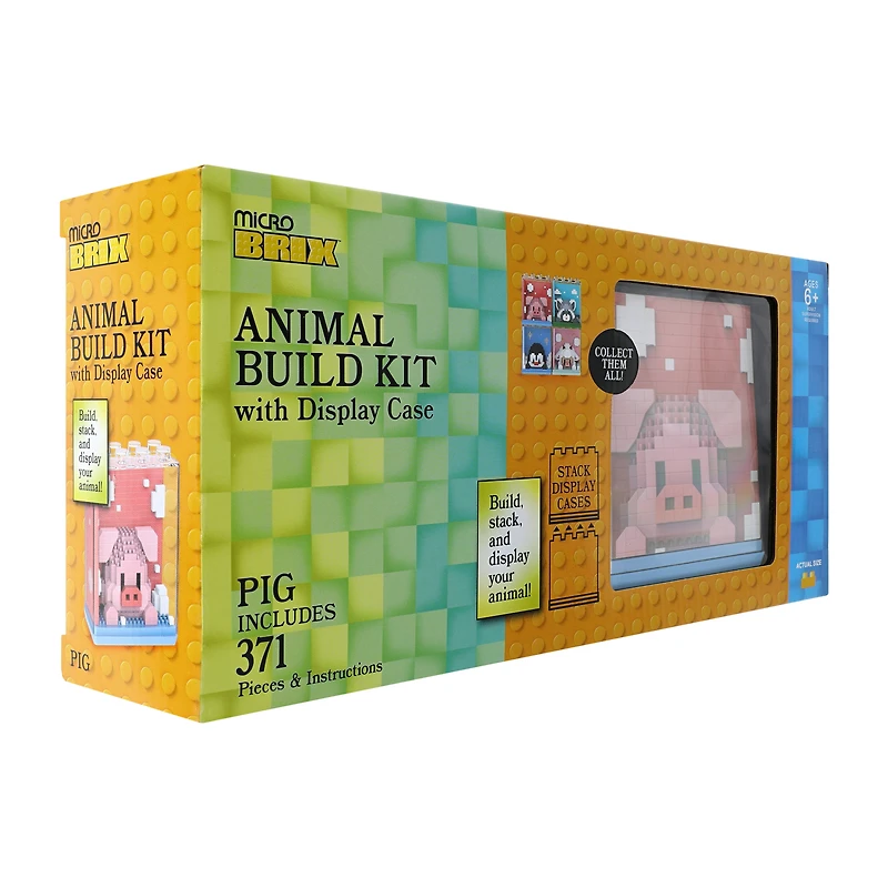 Micro Brix™ Animal Build Kit With Display Case