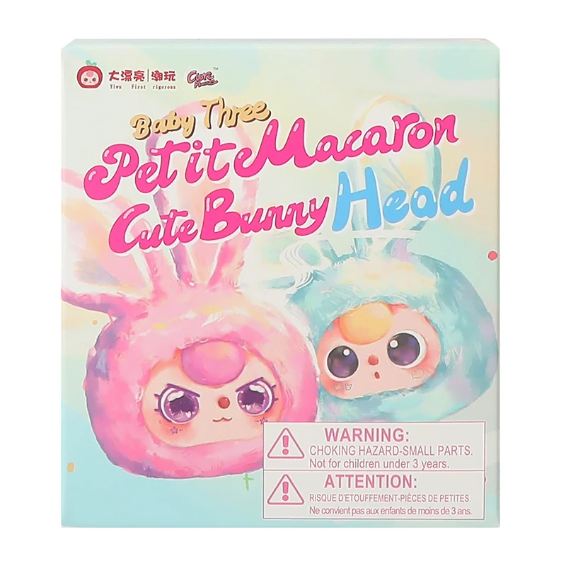 Baby Three Macaron Cute Bunny Head (Styles May Vary)