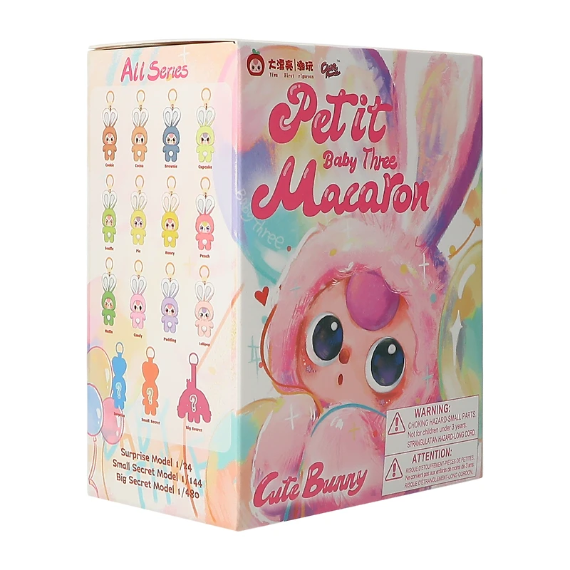 Baby Three Macaron Cute Bunny (Styles May Vary)