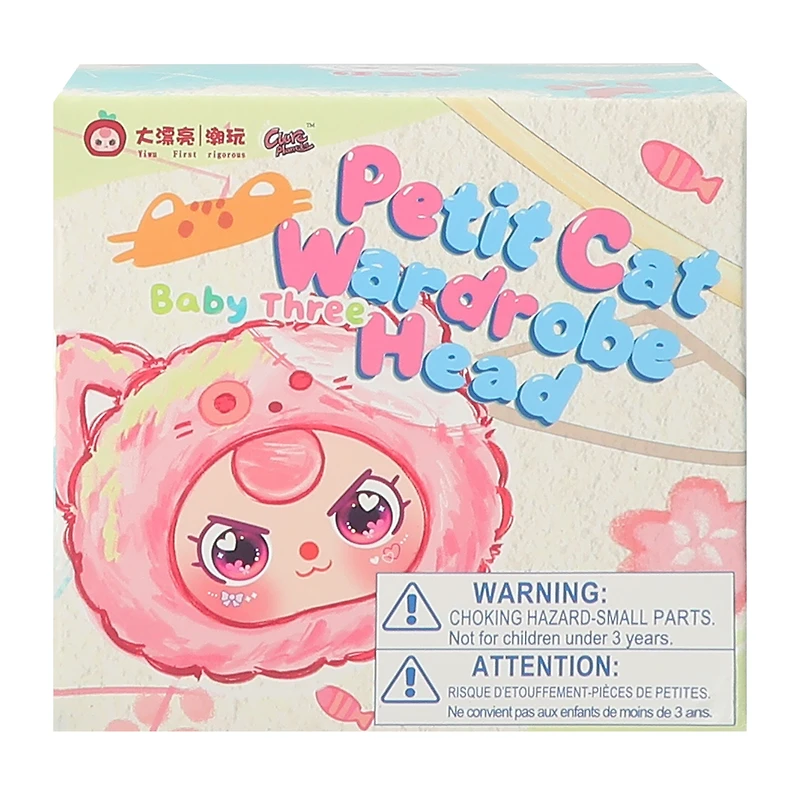 Baby Three Petite Cat Head (Styles May Vary)