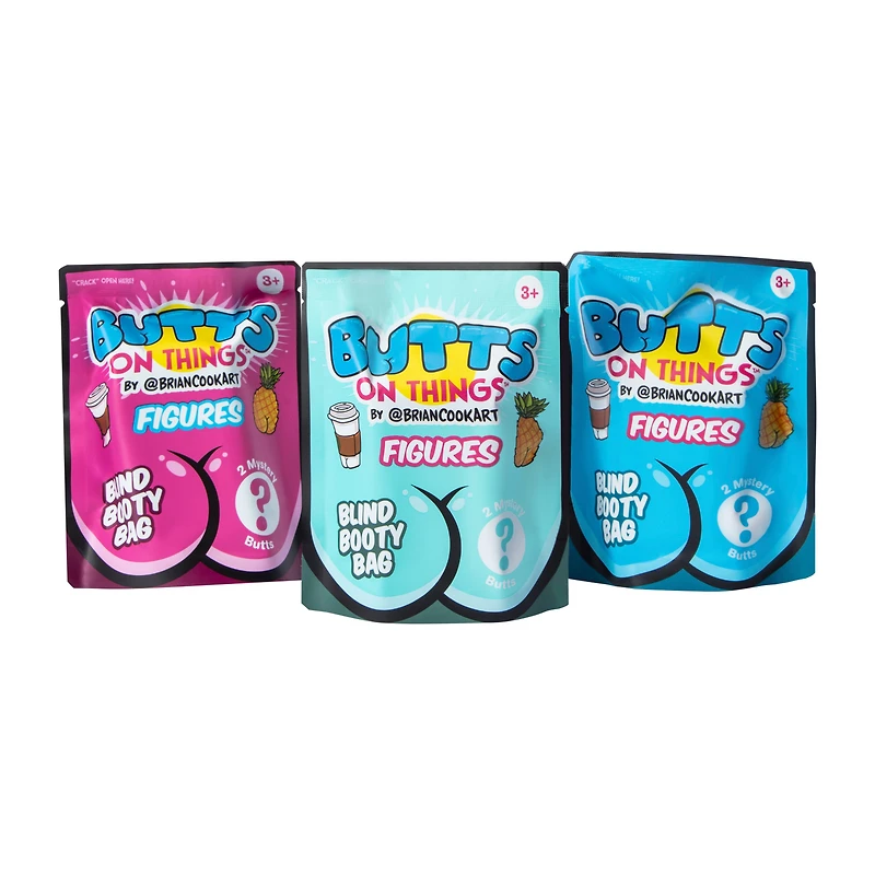 Butts On Things™ Blind Booty Bag 2-Pack (Styles May Vary)