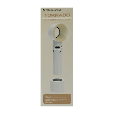 Tornado Bladeless Handheld Fan 2.7in x 7.8in