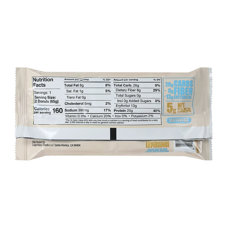 Legendary Foods™ Vanilla Glazed Protein Donuts 2.3oz
