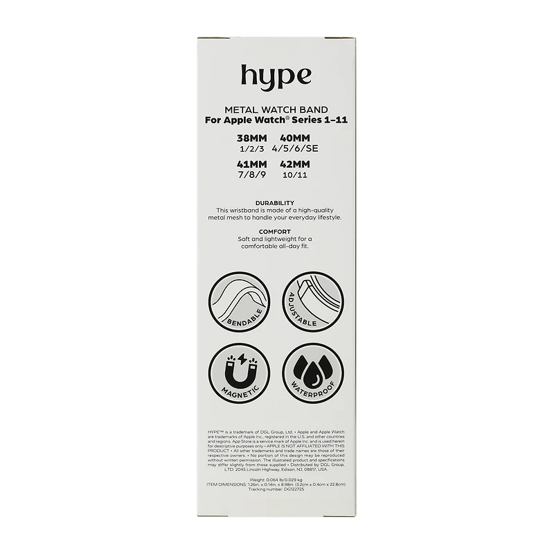 Hype Apple Watch® Metal Watch Band