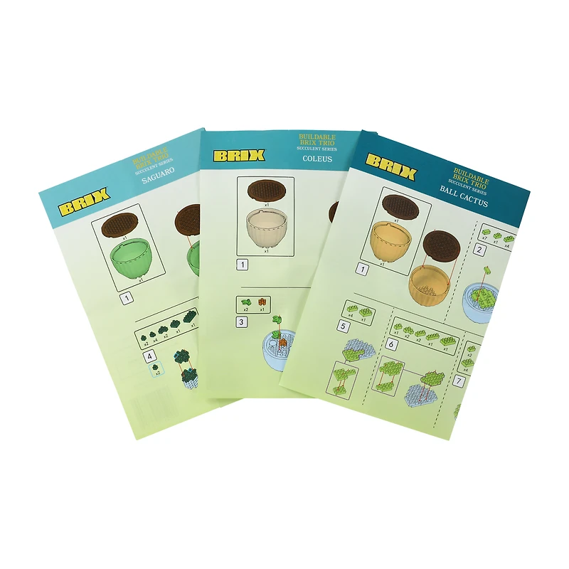 Succulent Buildable Brix Trio 3-Pack