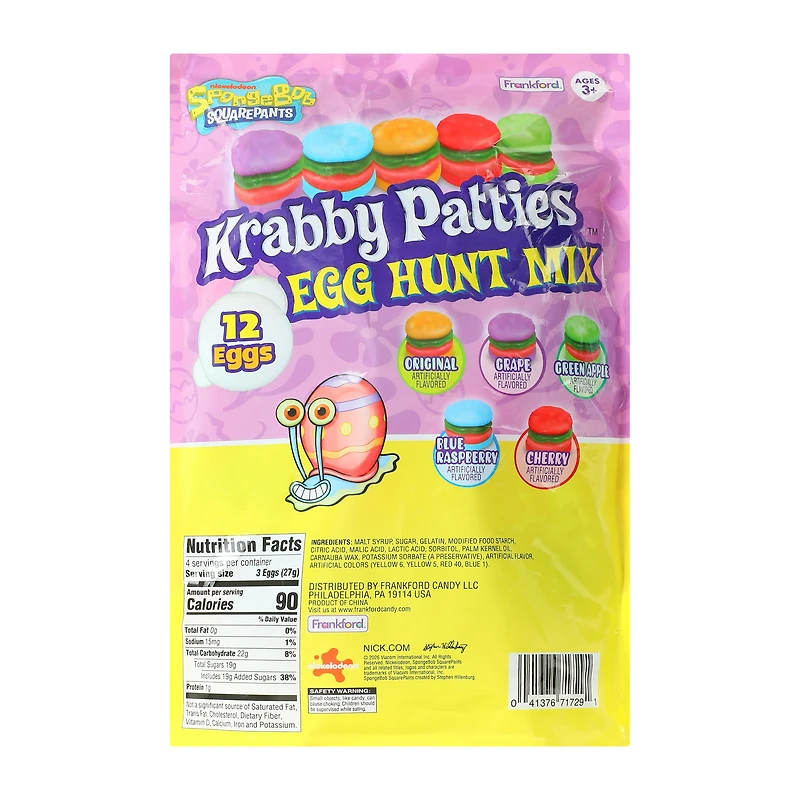 SpongeBob SquarePants™ Krabby Patties Easter Egg Hunt Mix 12-Pack