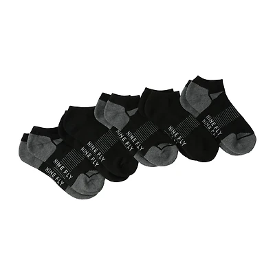 Young Mens Nine Fly Performance No Show Socks 5-Pairs