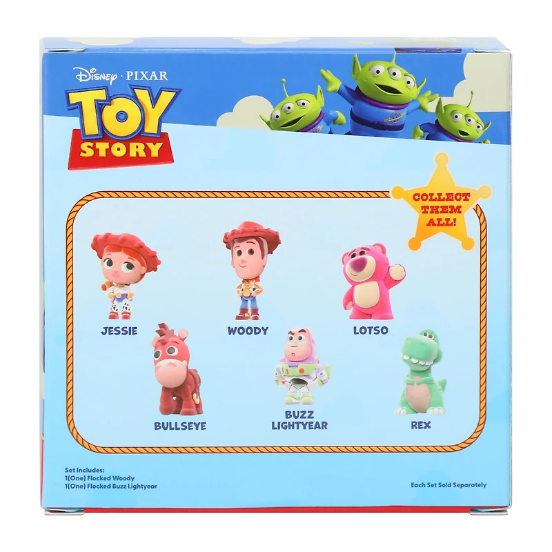 Disney PIXAR Toy Story Flocked Figures 2-Pack