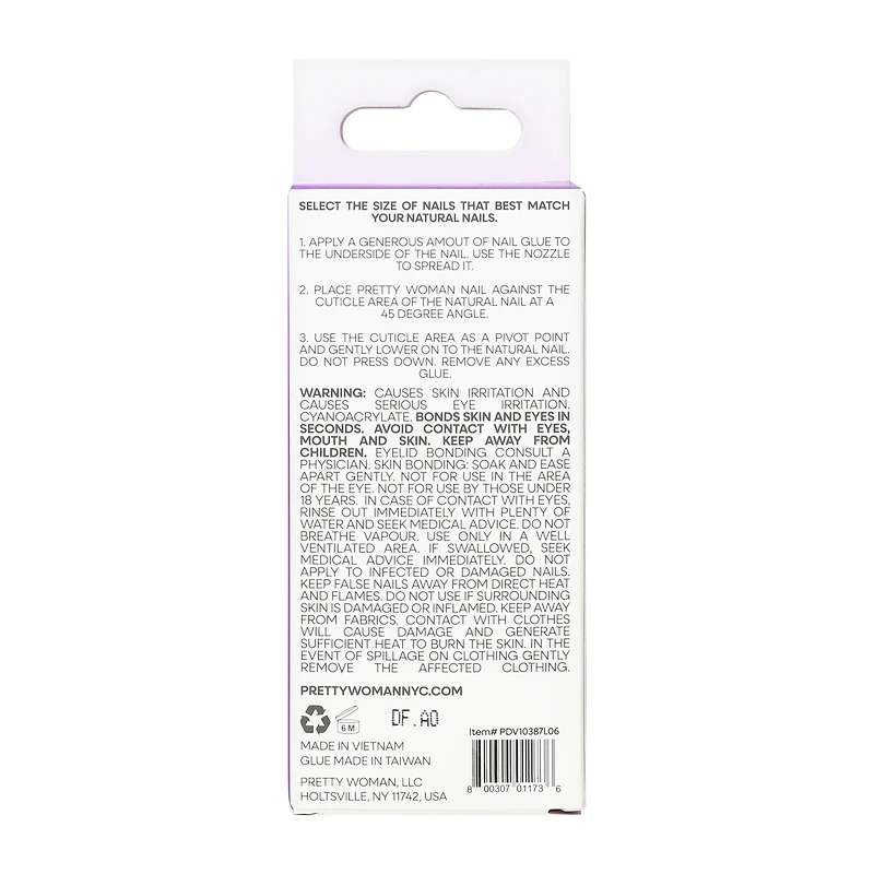 Pretty Woman Style Faux Nails 25-Count