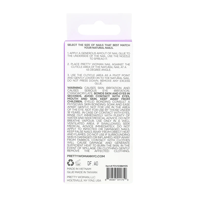 Pretty Woman Style Faux Nails 25-Count