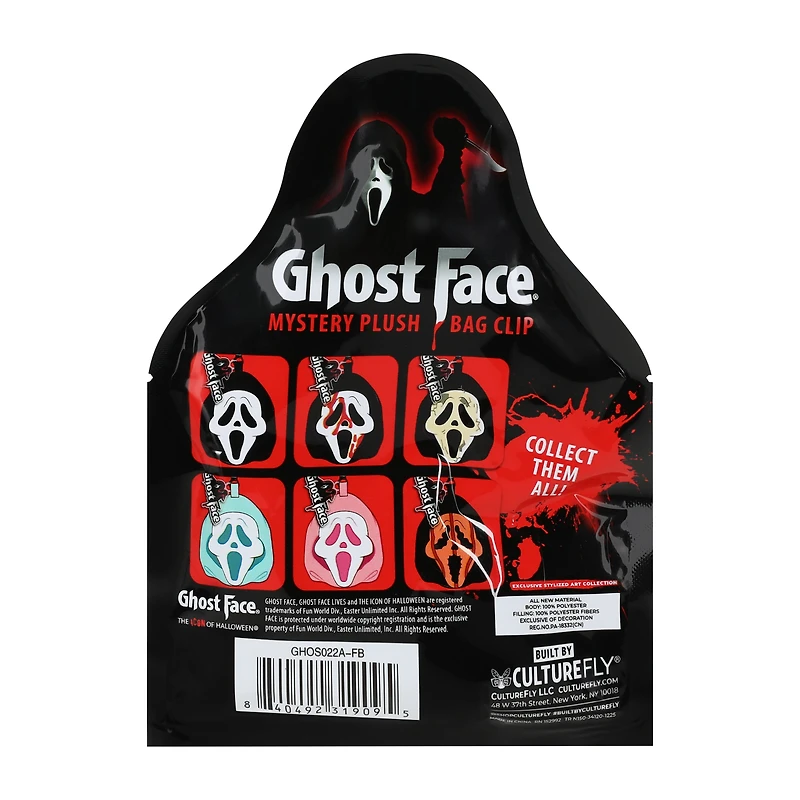 Ghost Face® Mystery Plush Bag Clip (Styles May Vary)