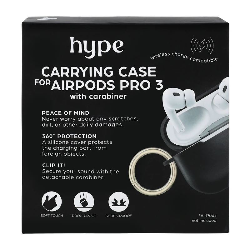 Hype AirPods® 3 Carrying Case With Carabiner