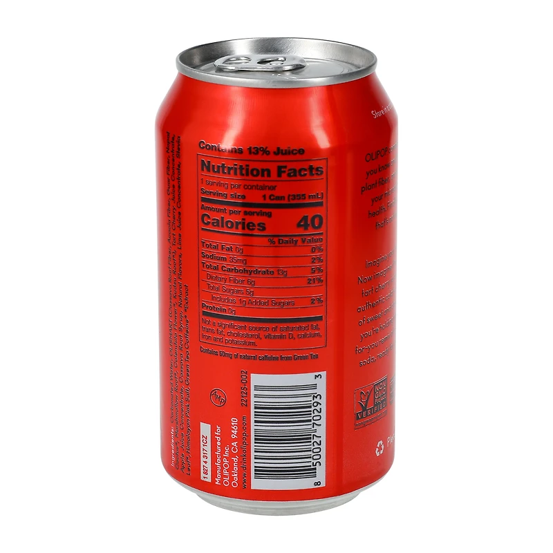 Olipop Healthy Prebiotic Soda 12oz