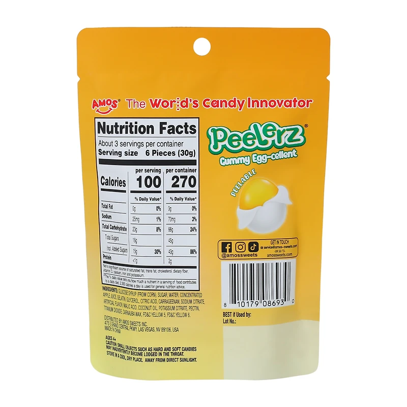 Amos® Peelerz® Egg-cellent Gummy Candy 3oz