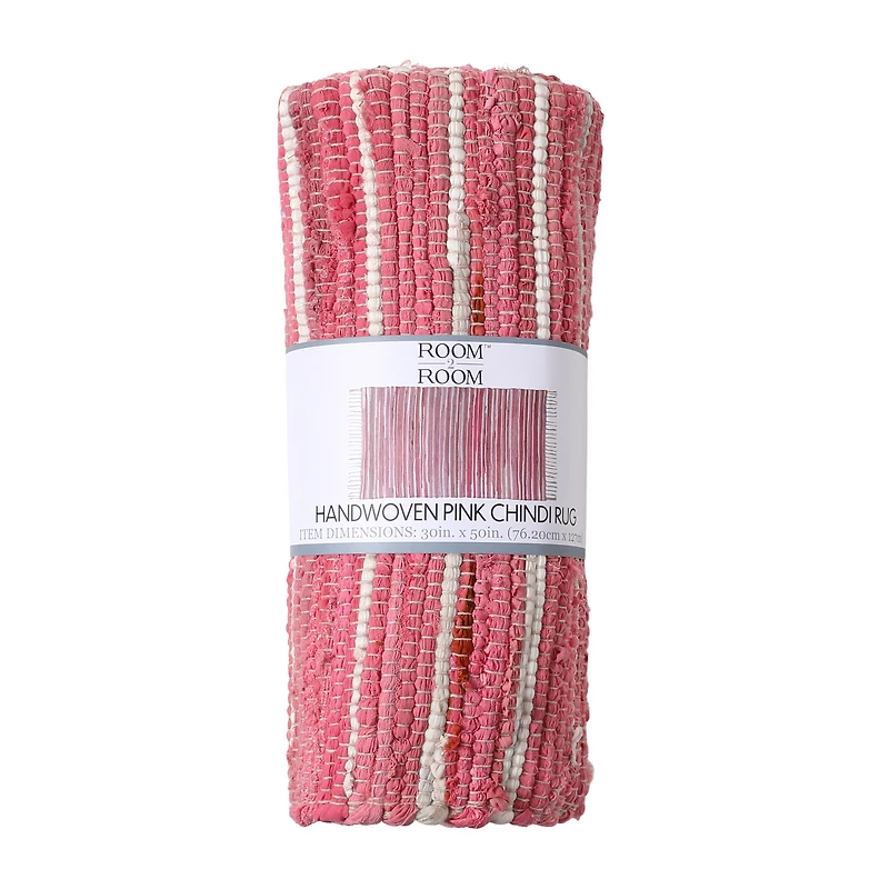 Room 2 Room™ Handwoven Pink Chindi Rug 30inx50in