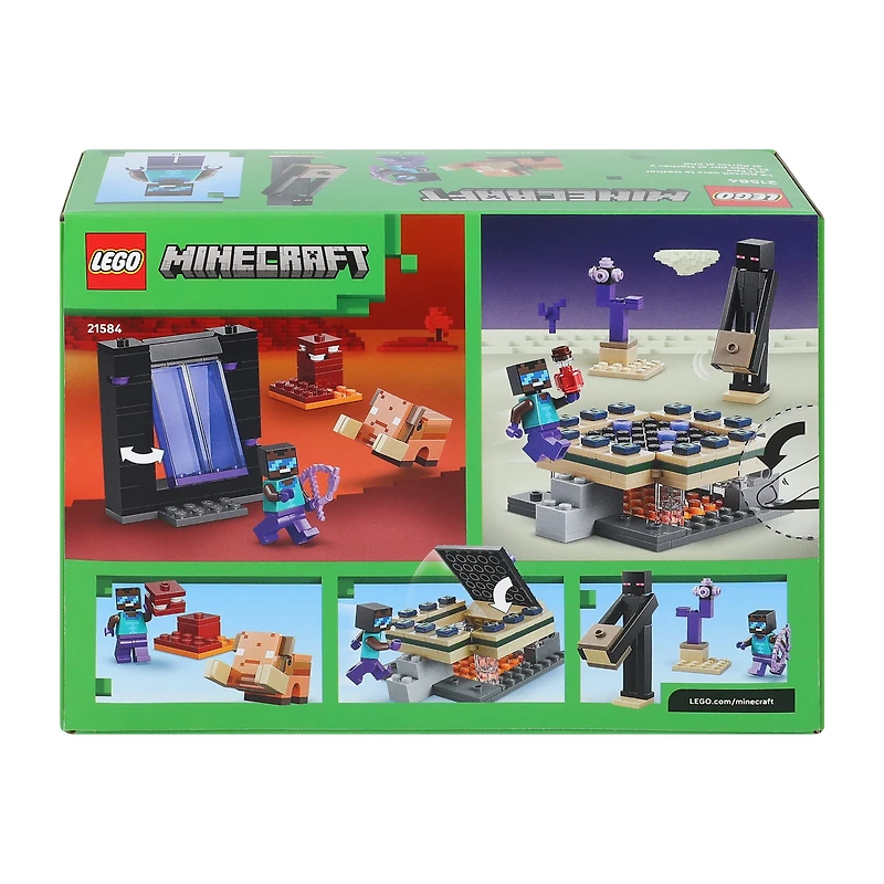 LEGO® Minecraft Nether & End Portal Journey Building Toy