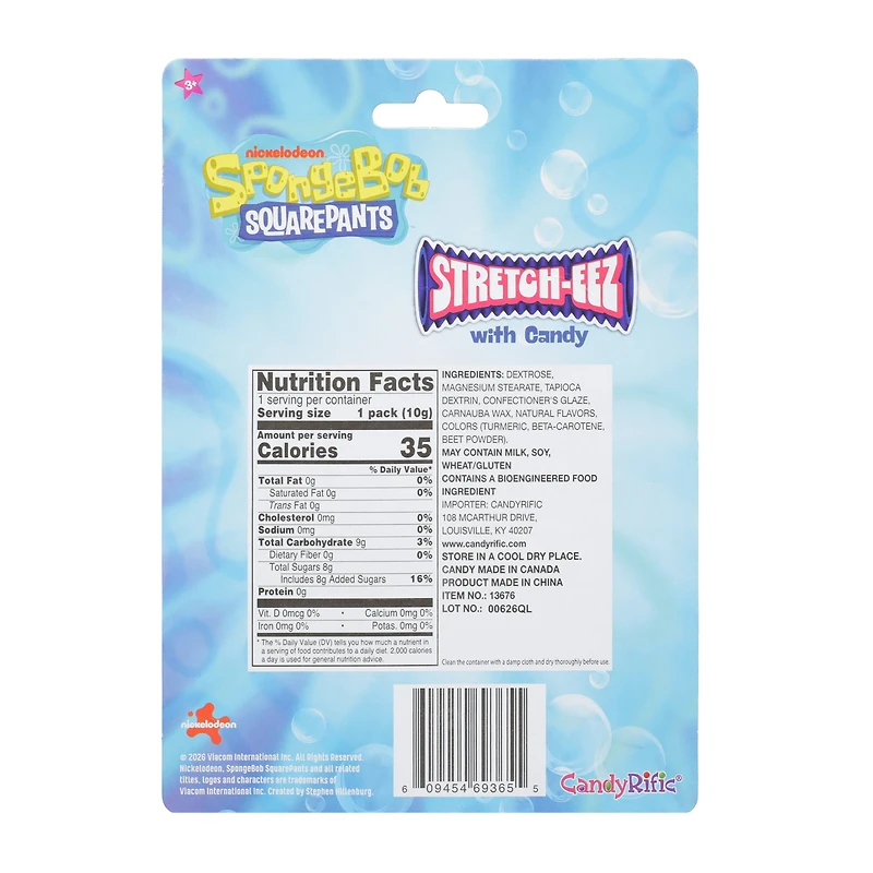 SpongeBob SquarePants™ Stretch-Eez With Candy Toy