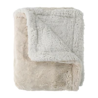 Luxe Collection Faux Fur Reversible Throw 50inx60in