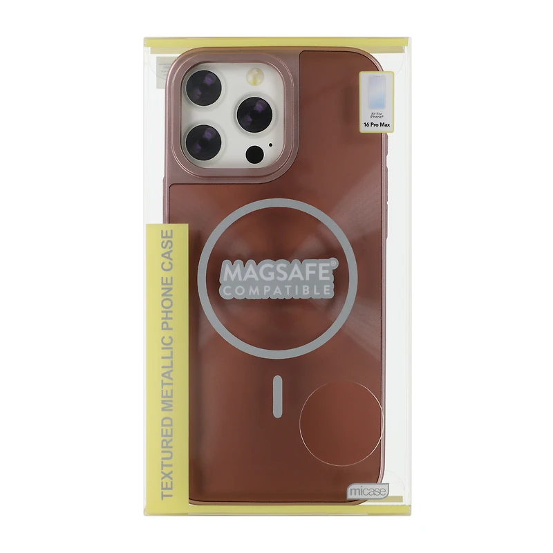 iPhone 16 Pro Max® MagSafe® Textured Metallic Phone Case