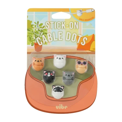 Novelty Stick-On Cable Dots 6-Pack