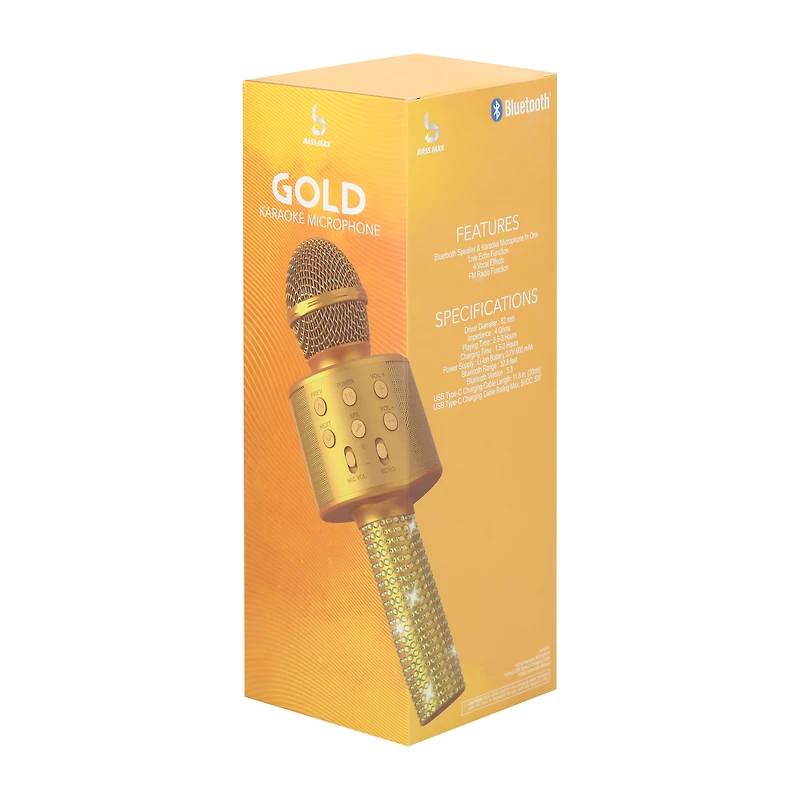 Gold Karaoke Microphone