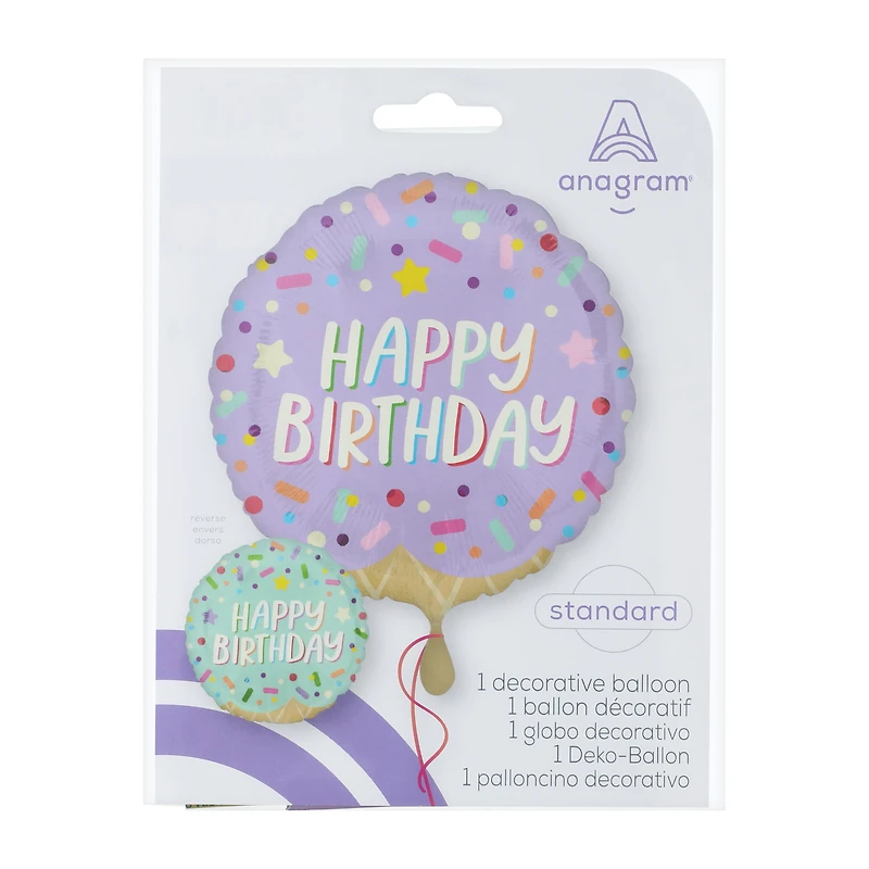 INFLATED Anagram® Happy Birthday Standard Balloon